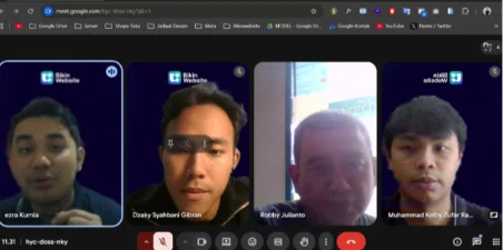 Konsultasi website via Google Meet
